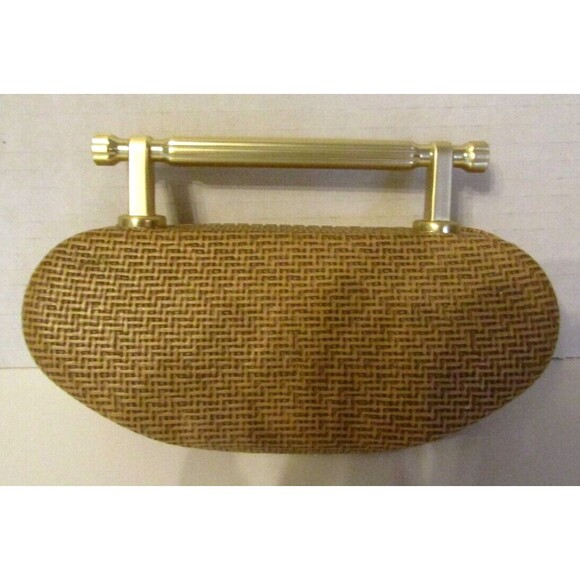 Maui Jim Brown Sunglasses Case Upcycled Purse Evening Bag Top Handle Clutch - Picture 4 of 6